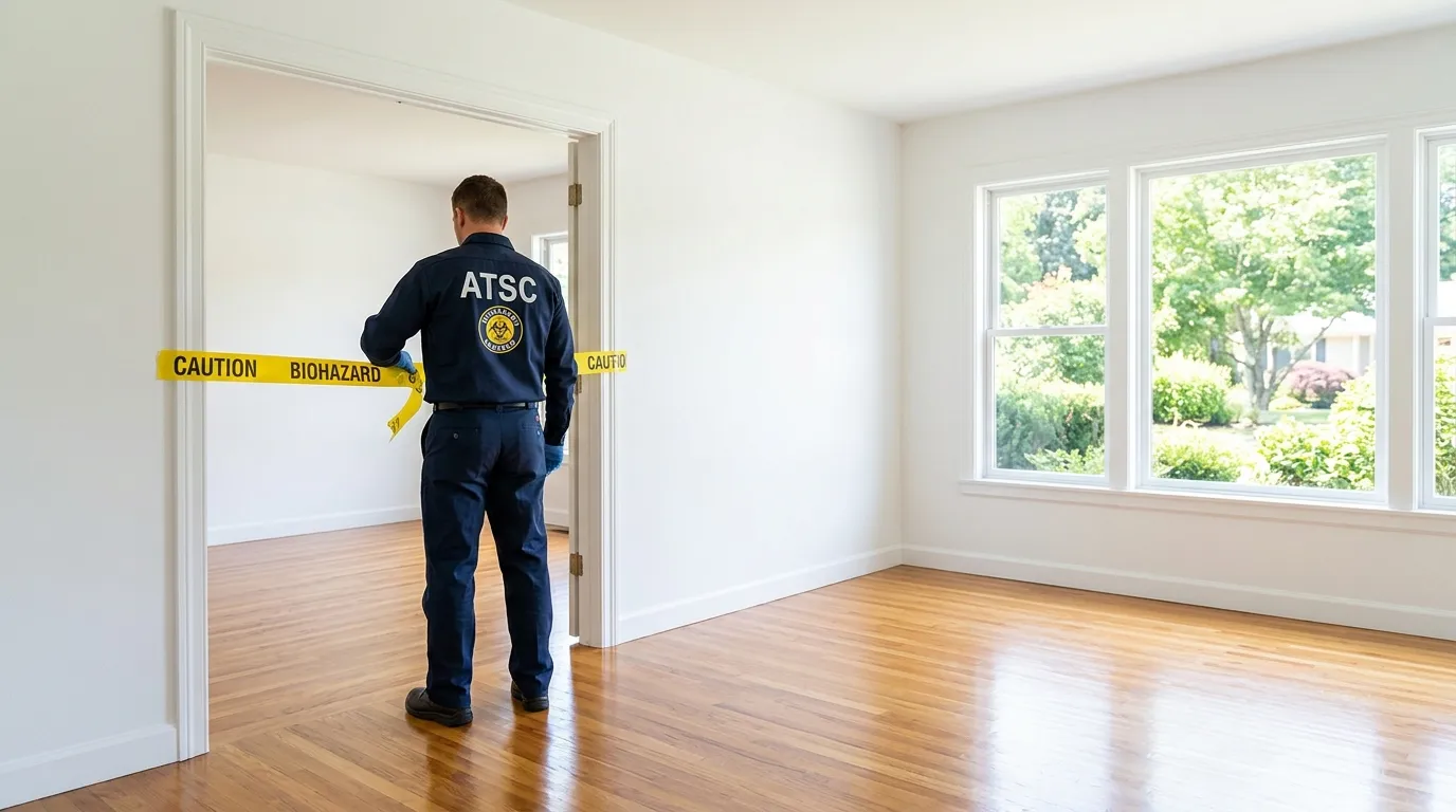 Certified biohazard cleanup crew performing Crime Scene Cleanup in Miami